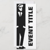 Invitation garçon grossier : ska (Devant)