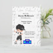 Invitation garçon Hip hop (Debout devant)