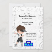 Invitation garçon Hip hop (Devant)