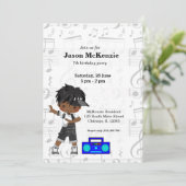 Invitation garçon Hip hop (Debout devant)