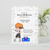 Invitation garçon Hip hop (Debout devant)