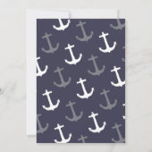 Invitation Garçon nautique de baby shower oh son un (Dos)