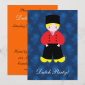 Invitation garçon néerlandais (Devant / Derrière)