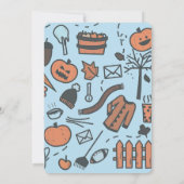 Invitation Garçon Notre petit Citrouille tourne une invitatio (Dos)