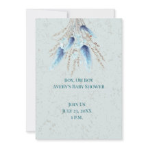 Garçon Oh Boy Boho Baby shower jumeau