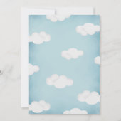 Invitation Garçon ONE derful Hot Air Balloon premier annivers (Dos)