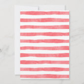 Invitation Garçon ou fille Animaux de ferme Aquarelle Révélat (Dos)