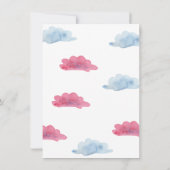 Invitation Garçon ou fille - Ballons à air chaud - révélation (Dos)