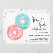 Invitation Garçon ou fille, nous le savons ! Révélation de ge (Devant / Derrière)