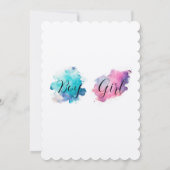 Invitation Garçon ou fille, Qu'est-ce que ce sera la révélati (Dos)