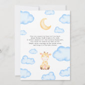 Invitation Garçon ou fille Sexe Révéler Bébé Animal Invitatio (Dos)