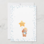 Invitation Garçon Ours Nous Pouvons Attendre Baby shower Invi (Dos)