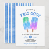 Invitation Garçon Popsicle Été 2e Anniversaire (Devant / Derrière)