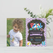 Invitation Garçon pourpre d'éclaboussure de Splish (Debout devant)