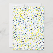 Invitation Garçon premier anniversaire Marine Coeur Balloon C (Dos)