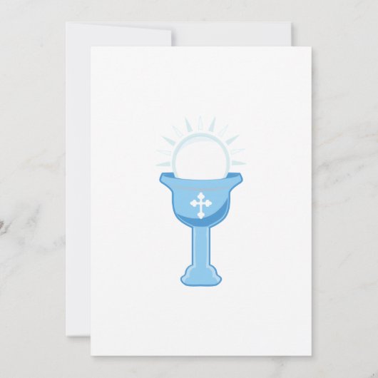 Invitation Garçon Première Sainte Communion (Dos)