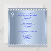 Invitation Garçon Première Sainte Communion Dentelle Blanche (Dos)