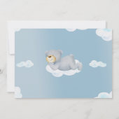 Invitation Garçon Teddy Ours Nous Pouvons Attendre Baby showe (Dos)