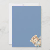 Invitation Garçon Teddy Ours Nous Pouvons Attendre Baby showe (Dos)