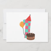 Invitation Garçons 1er anniversaire (Dos)