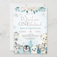 Garçons Animaux d'hiver Anniversaire d'hiver