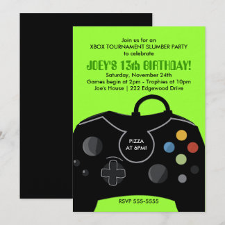 Invitation GARÇONS Anniversaire Vidéo Game Station Fête Invit