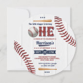 Invitation Garçons Baseball 1er anniversaire (Devant)