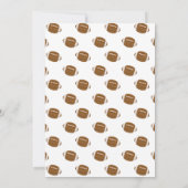 Invitation Garçons Black Gold Football à mi-temps fête d'anni (Dos)