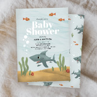Garçons Bleu Bleu Baby shower requin de mer