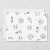 Invitation Garçons Blue Arctic Winter Onederland 1er annivers (Dos)