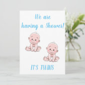 INVITATION ****GARÇONS DE BÉBÉ VIERGES**** DOUCHE POUR MAMAN (Debout devant)