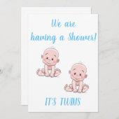 INVITATION ****GARÇONS DE BÉBÉ VIERGES**** DOUCHE POUR MAMAN (Devant / Derrière)