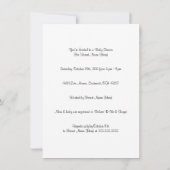 Invitation Garçons de jumeau d'invitation de baby shower de (Dos)