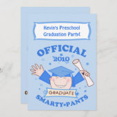 Invitation Garçons de l'école maternelle / Fête des diplômes  (Devant / Derrière)