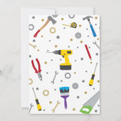 Invitation Garçons de partie d'outils d'invitations (Dos)