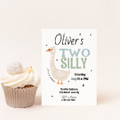 Invitation Garçons Deux oies soyeux Enfants d'été 2e annivers