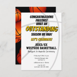 Invitation garçons filles fin de la saison de basket