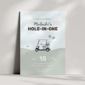 Invitation Garçons' Hole-In-One Golf 1er anniversaire