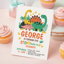 Garçons Mignons Anniversaire Jungle Dinosaure Enfa