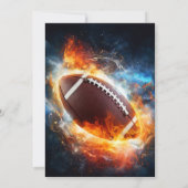 Invitation Garçons Moderne Bleu Sport Enfants Anniversaire (Dos)