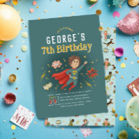 Garçons Moderne Superhero Anniversaire de enfant d