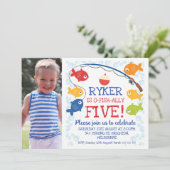 Invitation Garçons N'Importe Quel Âge O-fish-ally Anniversair (Debout devant)