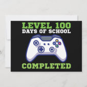 Invitation Garçons Niveau 100 Jours d'école terminés  (Devant)