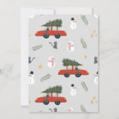 Invitation Garçons Rustique mignonne sapin de Noël étoiles Ba (Dos)