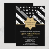 Invitation Garde de libération conditionnelle de l'agent corr (Devant / Derrière)