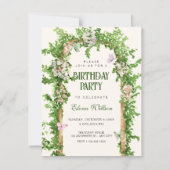 Invitation Garden birthday (Devant)