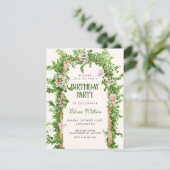 Invitation Garden birthday (Debout devant)