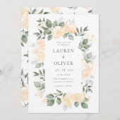 Invitation Garden Blooms (Devant / Derrière)