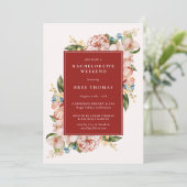 Invitation Garden Floral Bachelorette Weekend (Debout devant)