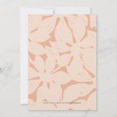 Invitation Garden Floral Faisons la fête n'importe quel âge A (Dos)